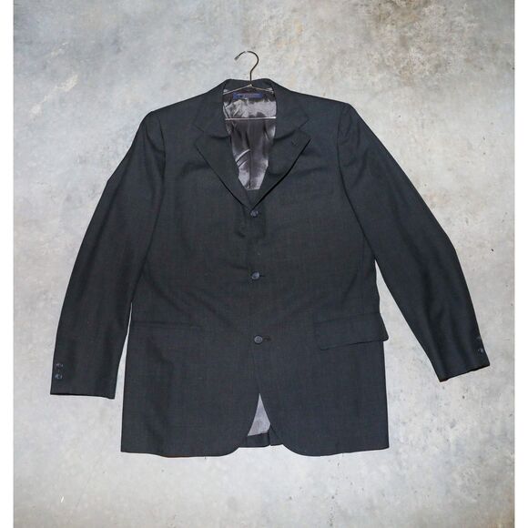 Brooks Brothers “346” Suit Set Black Blazer & Trouser Matching Set Size 43R - Picture 3 of 8